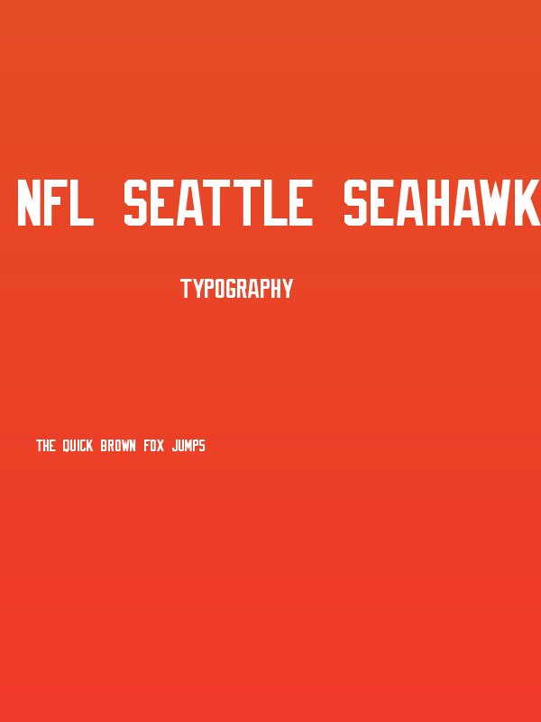 NFL Seattle Seahawks Flat Poster