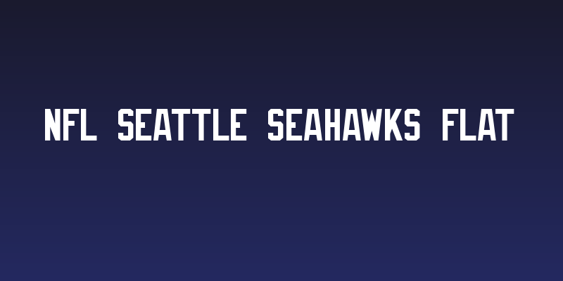 NFL Seattle Seahawks Flat Social Header