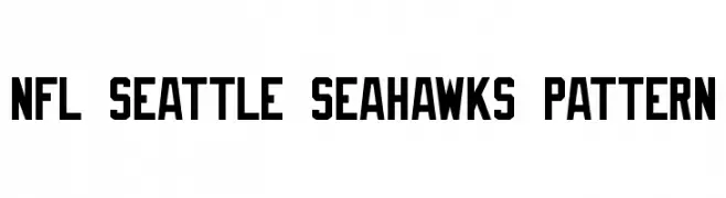 NFL Seattle Seahawks Pattern  Fuentes Gratis Descargar