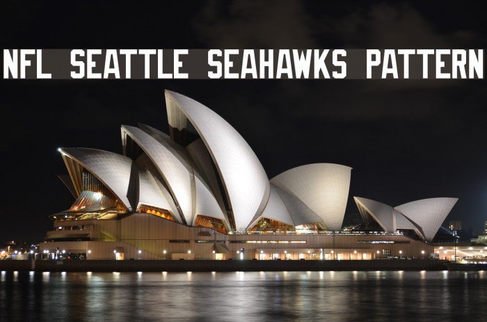NFL Seattle Seahawks Pattern Font examples