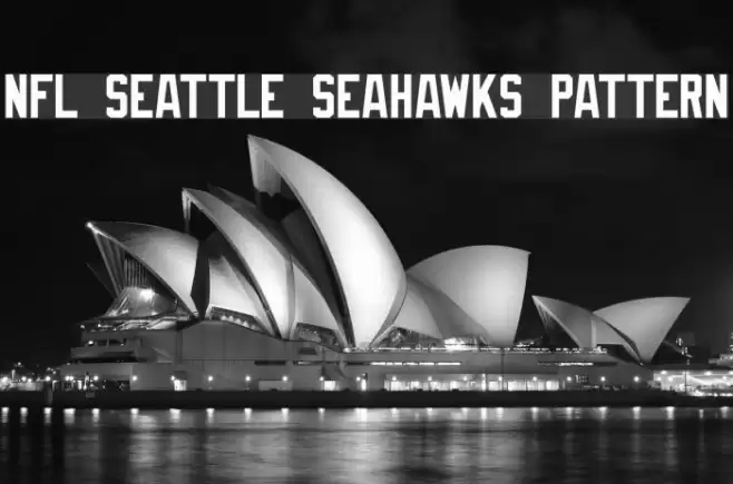NFL Seattle Seahawks Pattern Schriftart examples