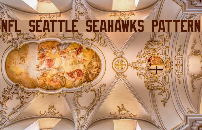 NFL Seattle Seahawks Pattern Font examples