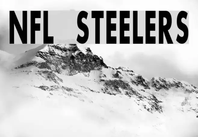 NFL Steelers Font examples
