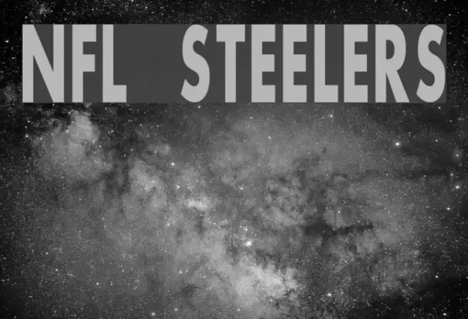 NFL Steelers Font examples
