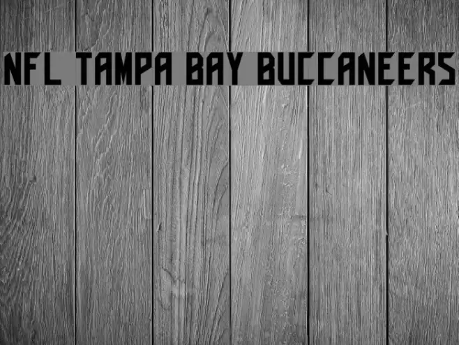 NFL Tampa Bay Buccaneers Font examples