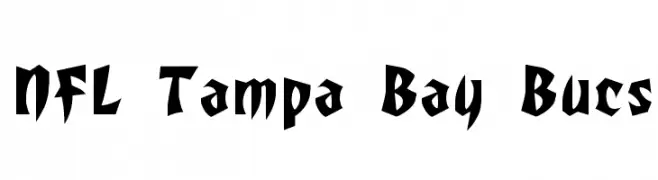 NFL Tampa Bay Bucs  les polices de caractères gratuit tlcharger