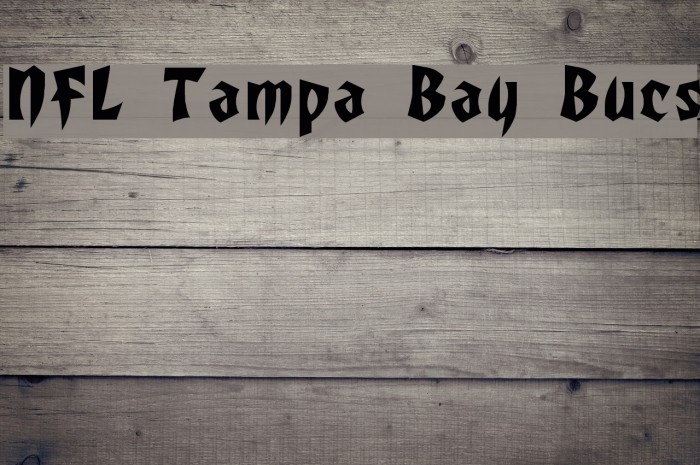NFL Tampa Bay Bucs Font examples