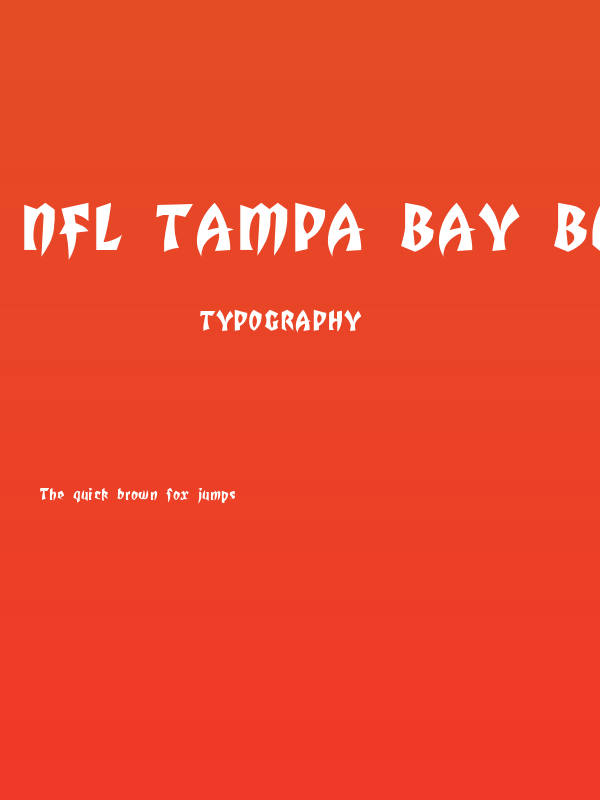 NFL Tampa Bay Bucs Poster