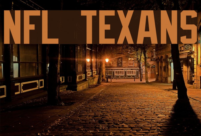 NFL Texans Font examples
