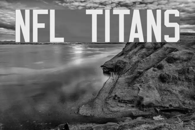 NFL Titans Font examples