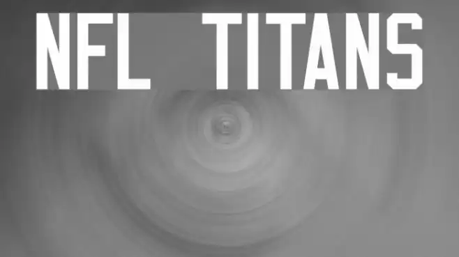 NFL Titans Font examples