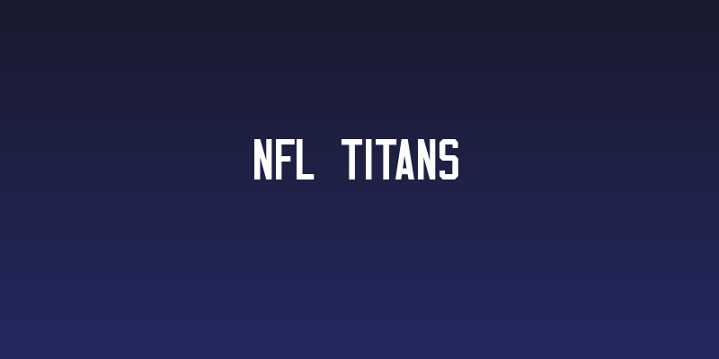 NFL Titans Social Header