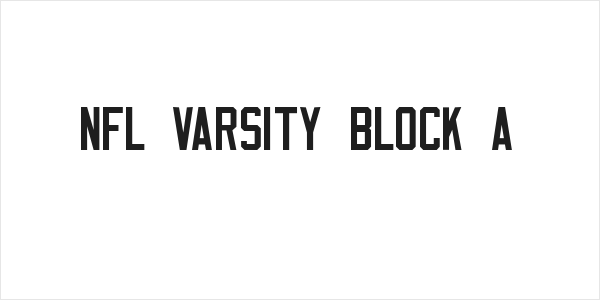 NFL Varsity Block A Logo