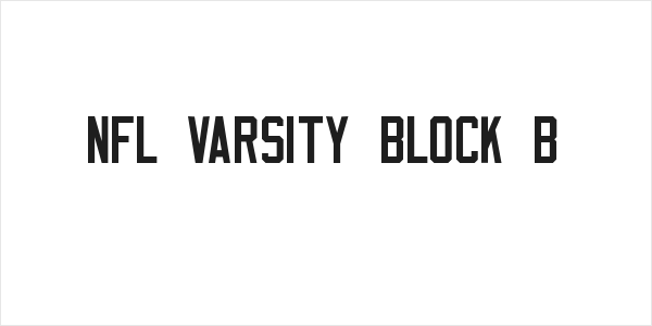 NFL Varsity Block B Logo