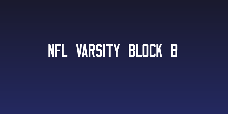 NFL Varsity Block B Social Header