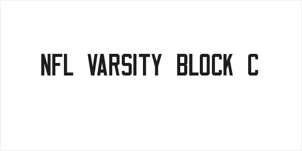 NFL Varsity Block C Logo