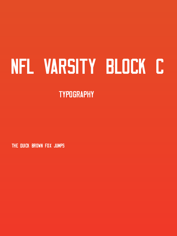 NFL Varsity Block C Poster
