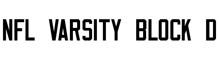NFL Varsity Block D Font