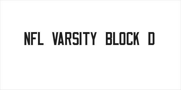NFL Varsity Block D Logo