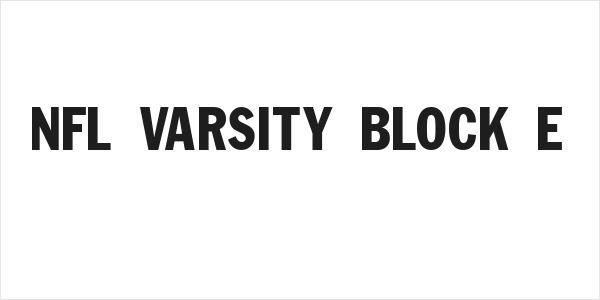 NFL Varsity Block E Logo