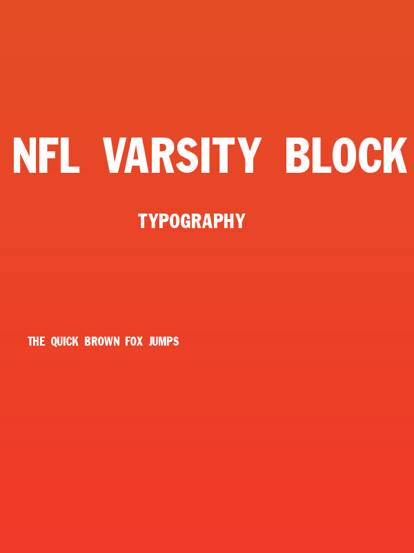 NFL Varsity Block E Poster