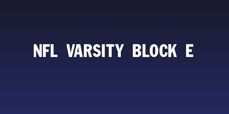 NFL Varsity Block E Social Header
