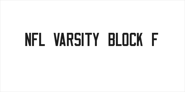 NFL Varsity Block F Logo