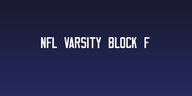 NFL Varsity Block F Social Header