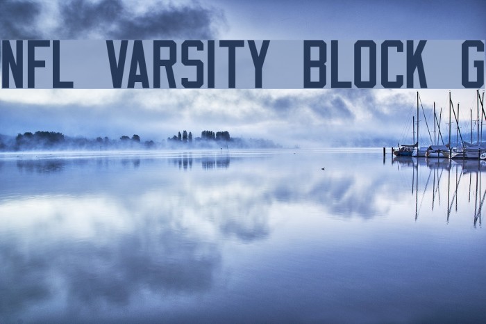 NFL Varsity Block G Font examples