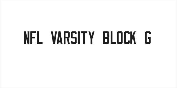NFL Varsity Block G Logo