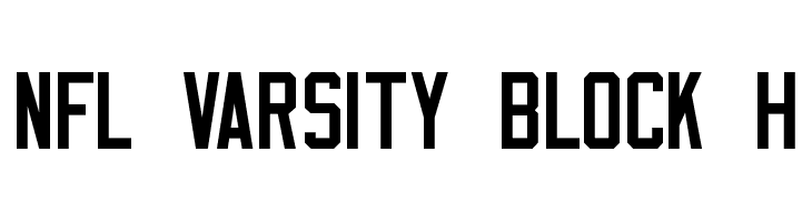 NFL Varsity Block H  Скачать бесплатные шрифты