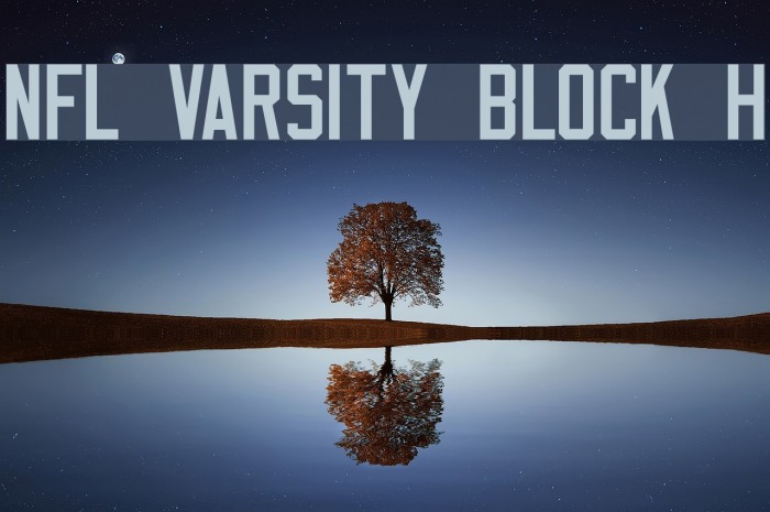 NFL Varsity Block H Font examples