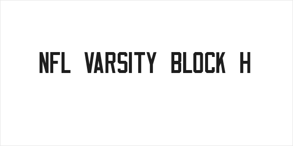 NFL Varsity Block H Logo