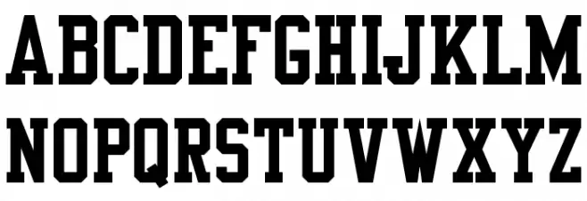 NFL Vikings Шрифта ВЕРХНИЙ