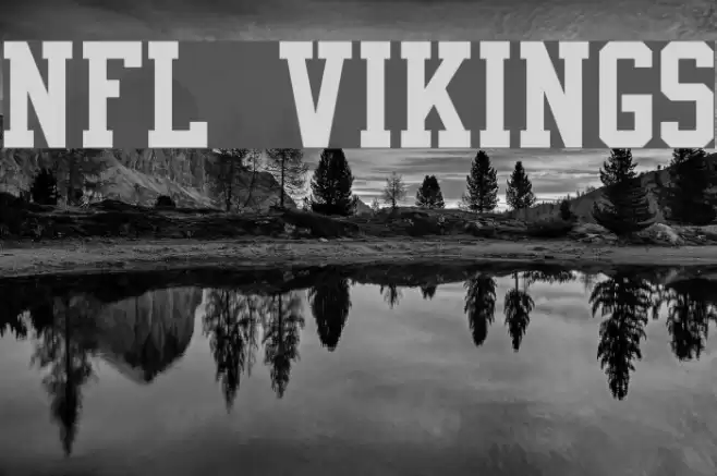 NFL Vikings Font examples