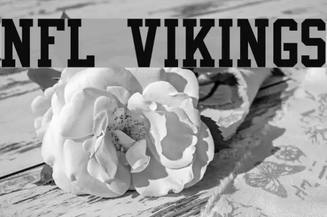 NFL Vikings Font examples