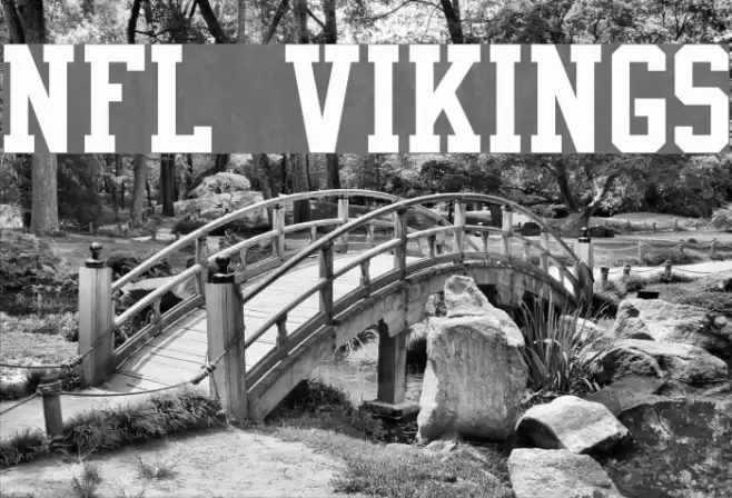 NFL Vikings Font examples
