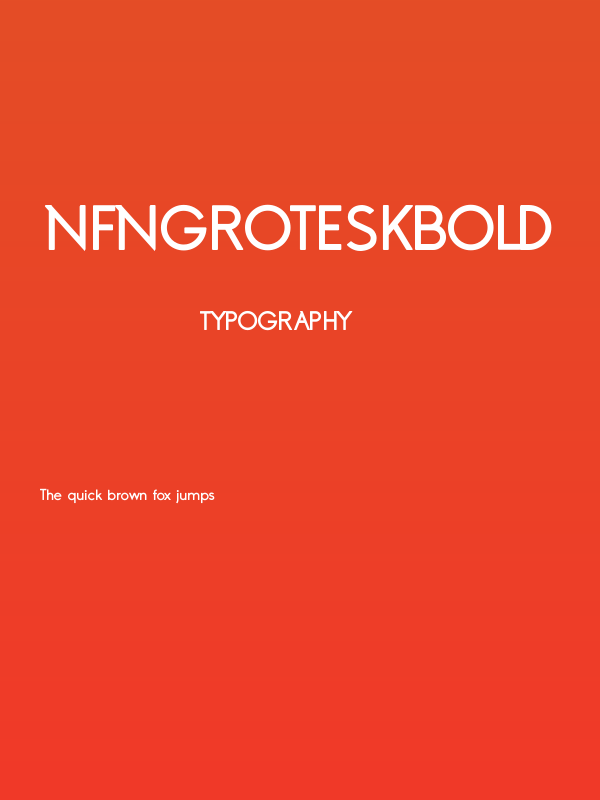 NFNGroteskBold Poster