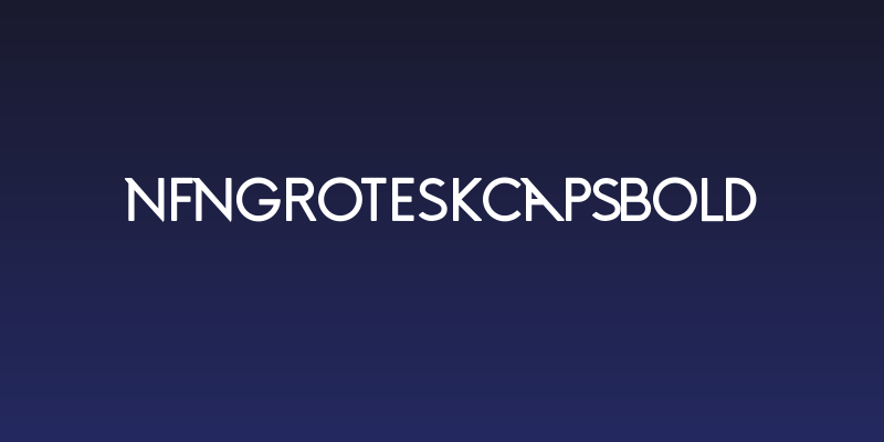NFNGroteskCapsBold Social Header