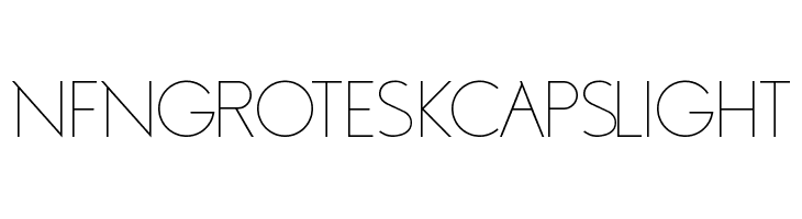 NFNGroteskCapsLight Шрифта
