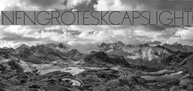 NFNGroteskCapsLight Font examples
