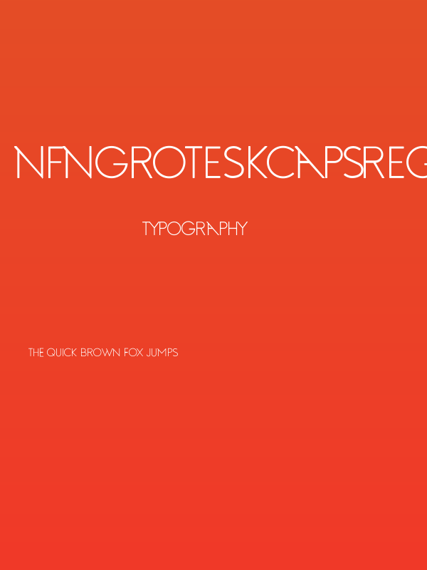 NFNGroteskCapsRegular Poster