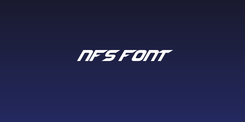 NFS font Social Header