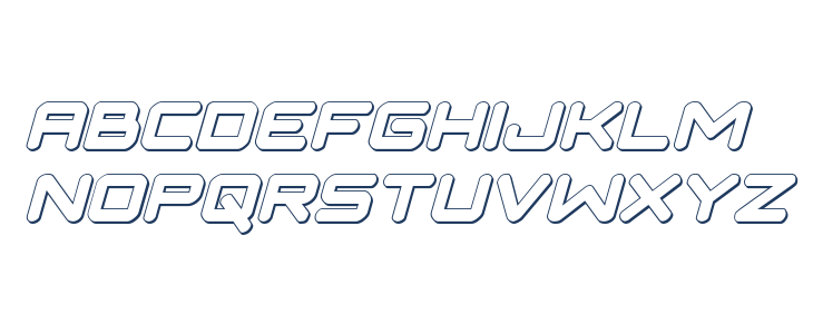 NGC 292 3D Italic Lowercase