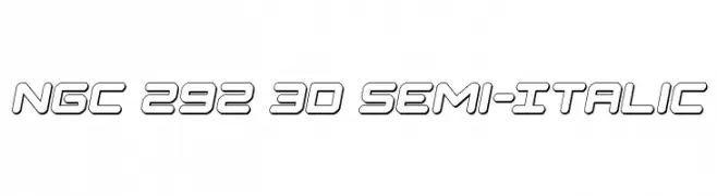 NGC 292 3D Semi-Italic  Fuentes Gratis Descargar