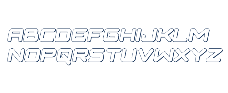 NGC 292 3D Semi-Italic Lowercase