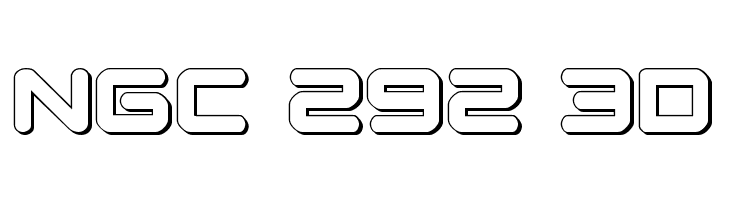 NGC 292 3D  Free Fonts Download