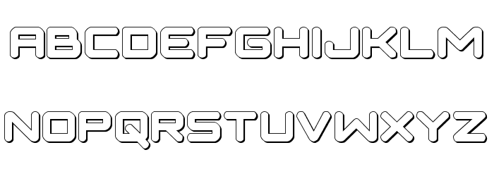 NGC 292 3D Font LOWERCASE