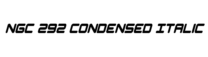 NGC 292 Condensed Italic  免费字体下载