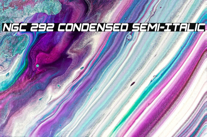 NGC 292 Condensed Semi-Italic Example 3